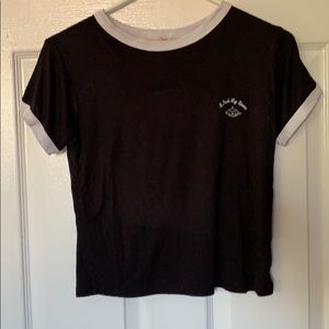 “I need my space black” crop top